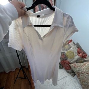 WHITE DIVIDED DRESS SIZE XL